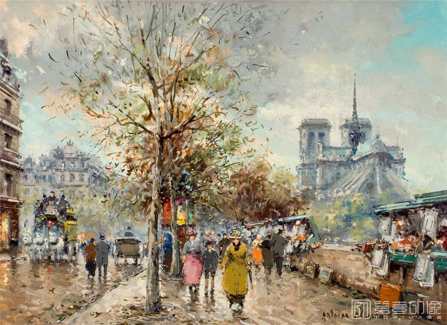 油画-安托万·布兰乍得 Antoine Blanchard作品-041